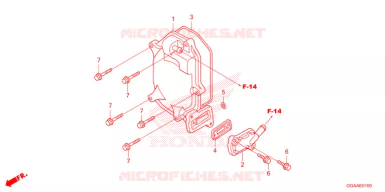 Cylindre Head Cover OEM parts HONDA RUCKUS 50